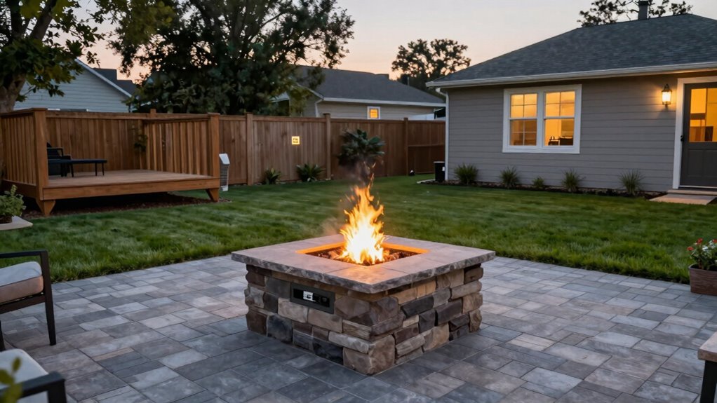 maintain safe fire pit distances