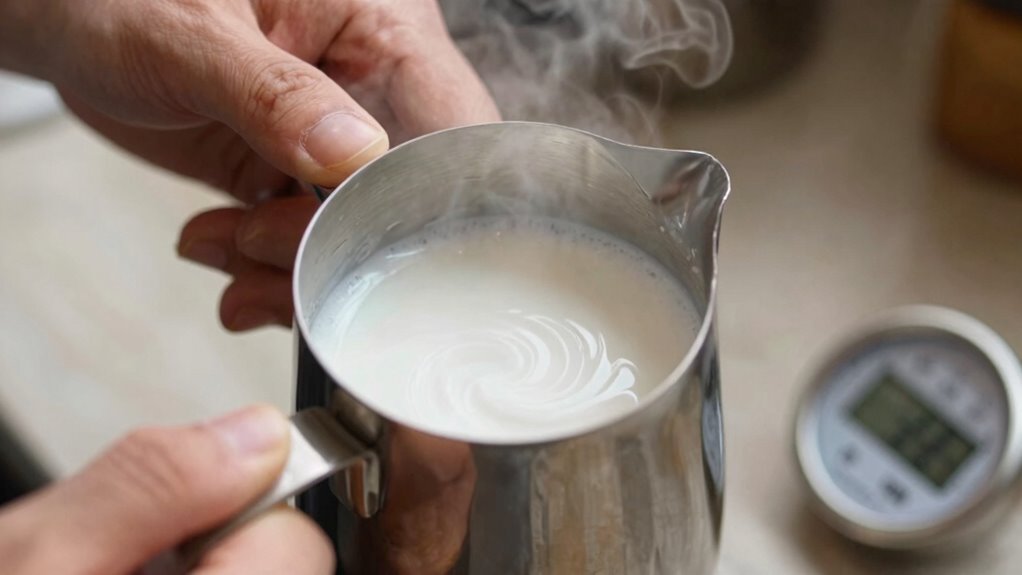mastering milk froth technique