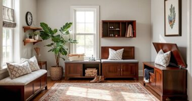 maximize space with benches