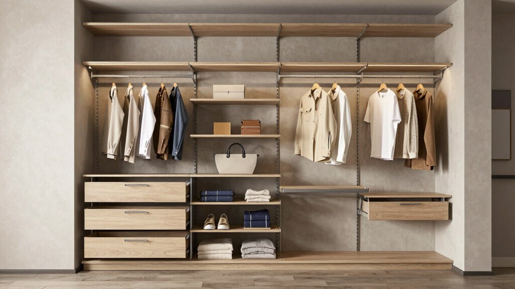 modular adaptable closet design