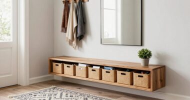 organized entranceway clutter prevention