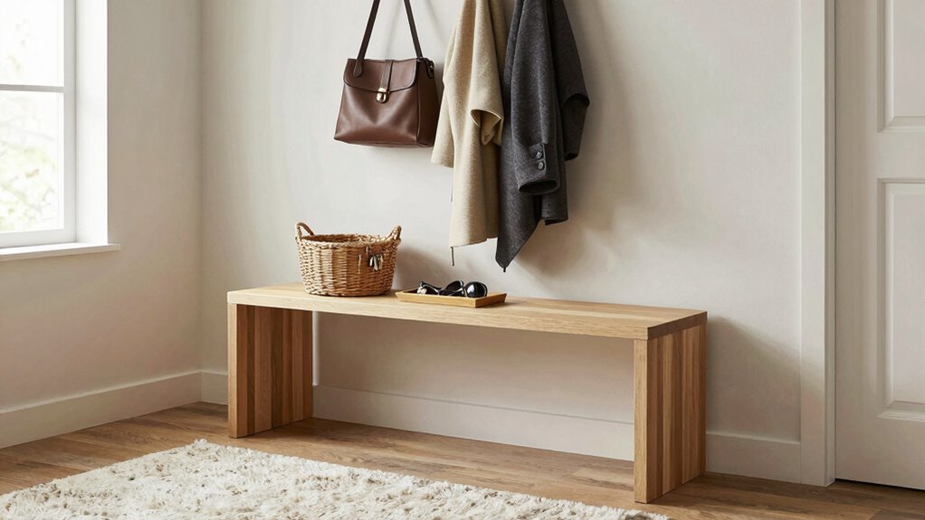 organized entryway drop zone