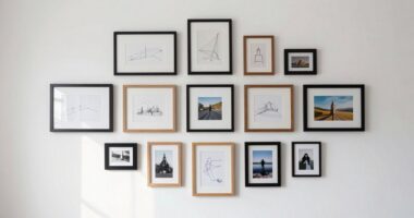 organized gallery wall planning