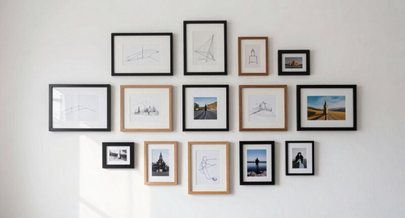 organized gallery wall planning