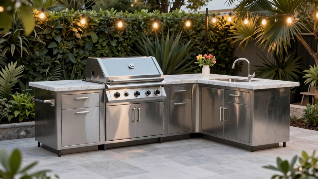 outdoor kitchen features and durability