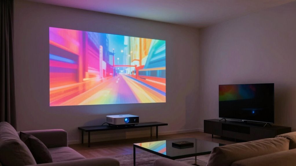 projector vs tv comparison