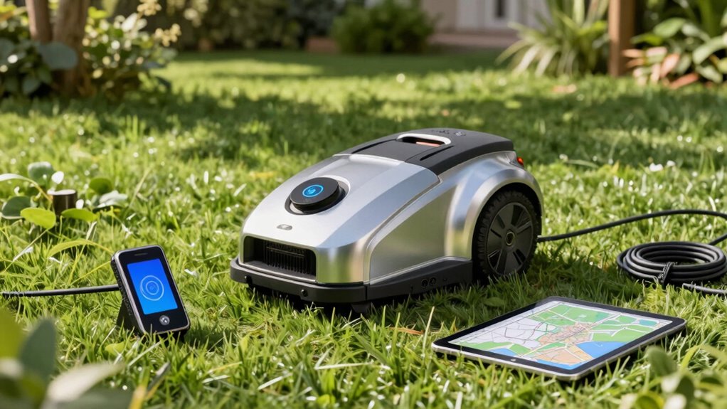 robotic mower navigation features