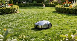 robotic mowers mapping boundaries pets