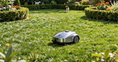 robotic mowers mapping boundaries pets