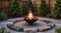 safe backyard fire placement
