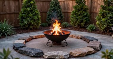 safe backyard fire placement