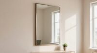 small space mirror placement