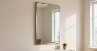 small space mirror placement