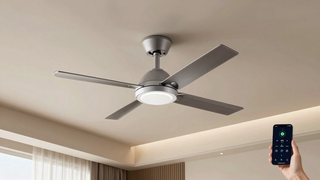 smart fan bedroom features