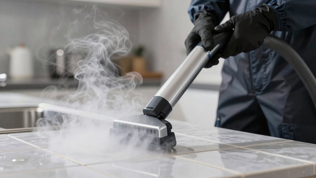 steam cannot replace disinfectants