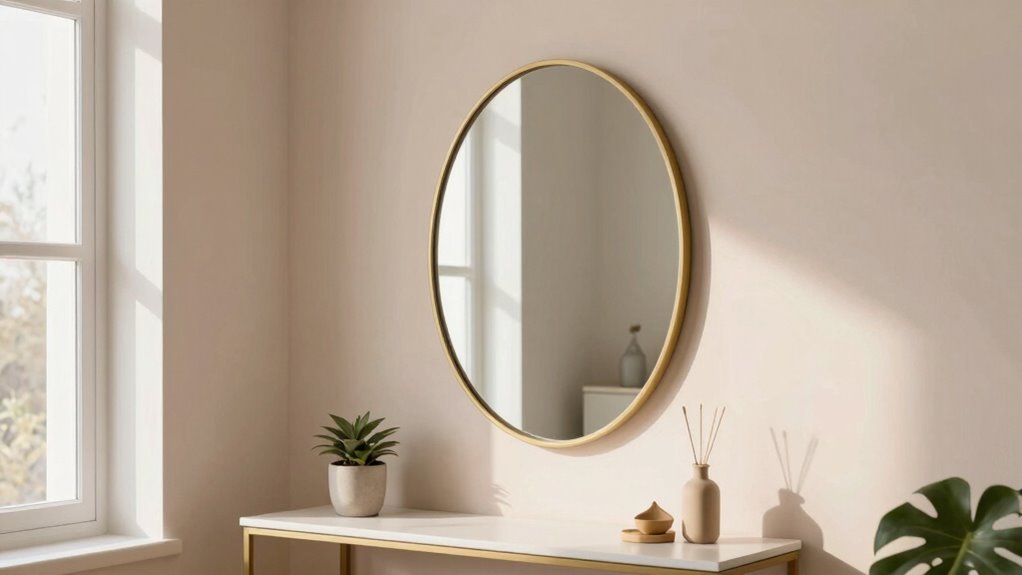 strategic mirror placement enhances brightness