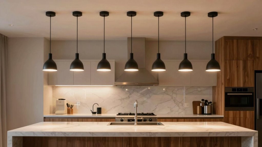 strategic pendant lighting placement