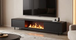 top 75 inch tv fireplace stands