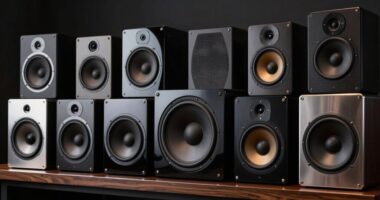 top center channel speakers