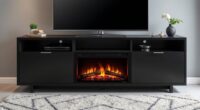 top electric fireplace stands