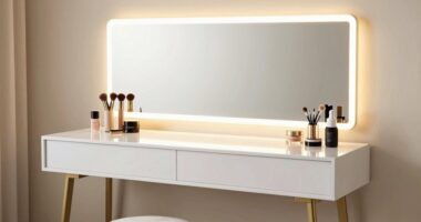 top led vanity tables