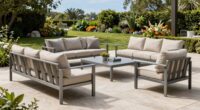 top outdoor aluminum sofa sets