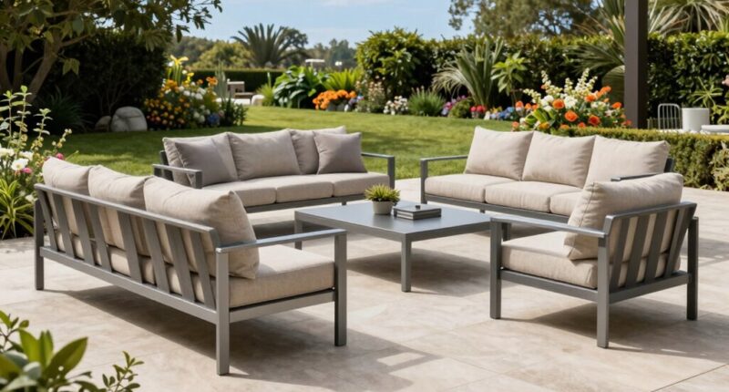 top outdoor aluminum sofa sets