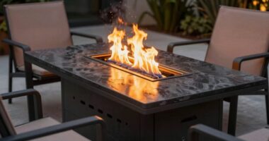 top propane fire pit tables