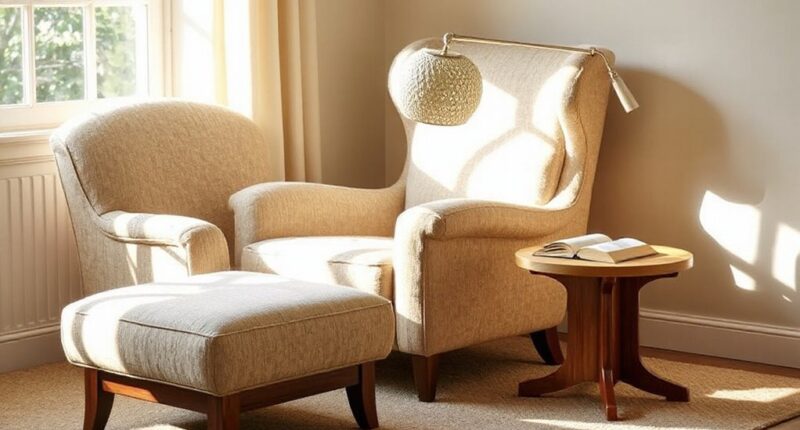 top reading chairs with ottomans