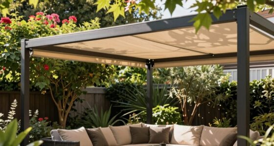 top retractable canopy pergolas
