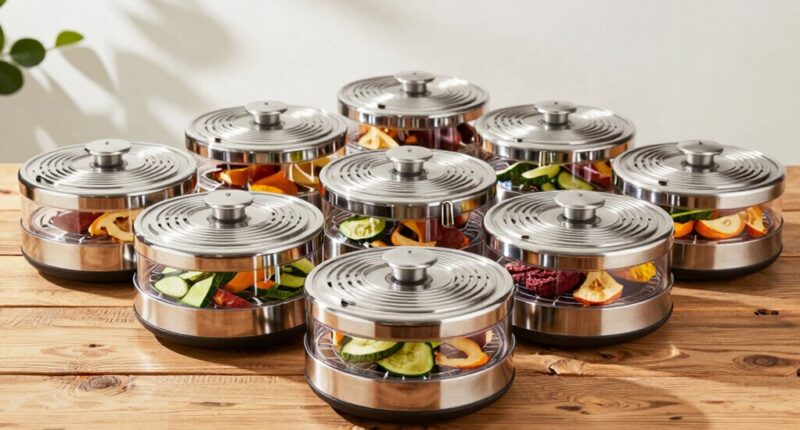 top stainless steel dehydrators