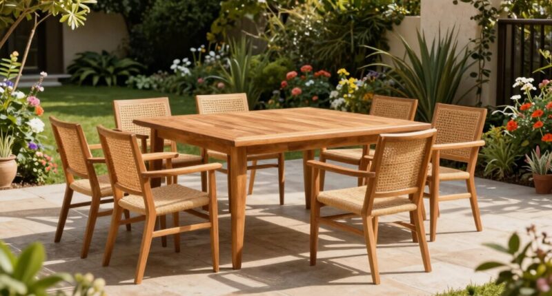 top teak outdoor dining sets