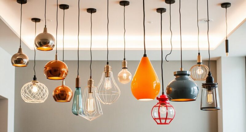 trendy pendant lights selection