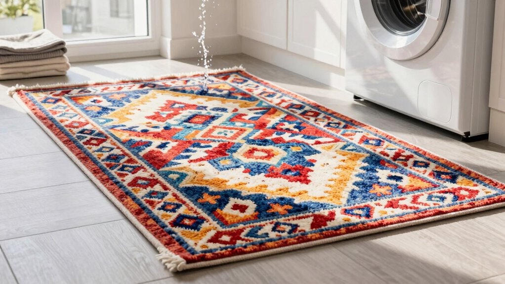 use gentle cycle and detergent