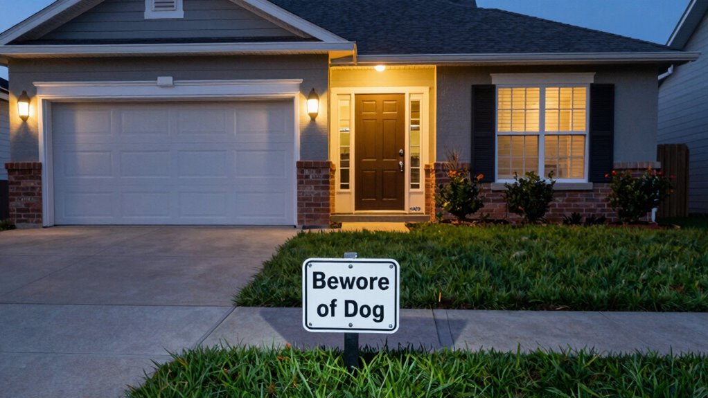 visible signs deter intruders