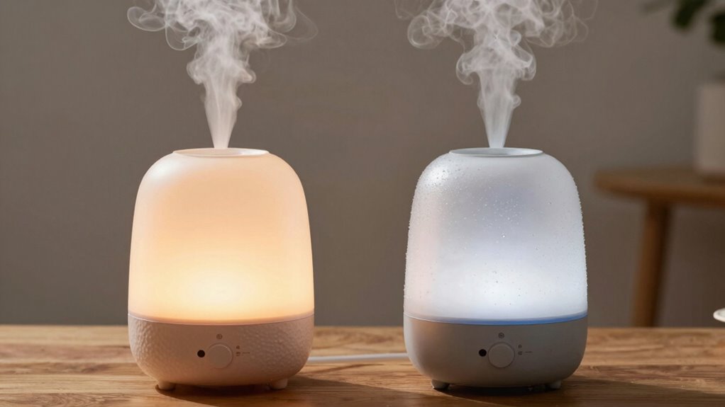 warm and cool mist differences