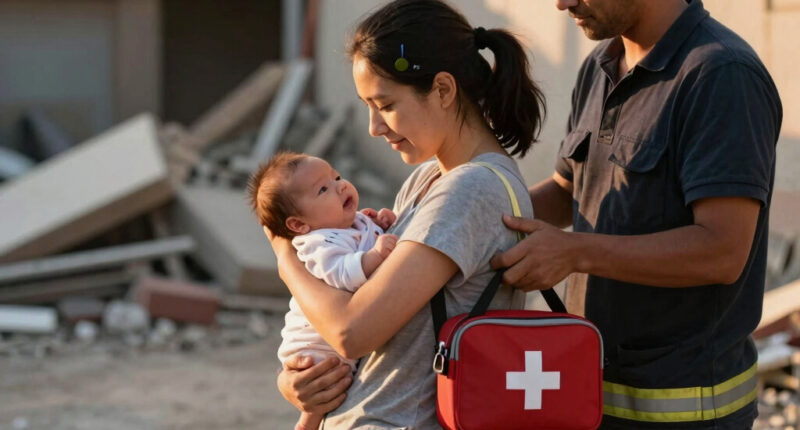 Mum rescued from Venezuela rubble with newborn baby tells BBC how he helped her survive