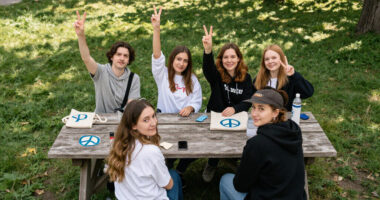 In Photos: Russians Abroad Hold Peace Rallies On The Main Day Of Voting In Russia’s State Duma Elections As Voters At Home Write ‘No War’ On Ballots