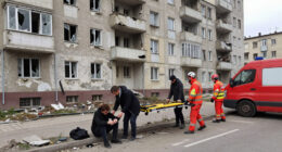 Russian Strike On Apartment Building In Kharkiv, Ukraine, Injures 25 People, Including Nine Children, Regional Governor Says