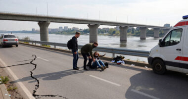 Russia Strikes Bridge Over Dnipro River In Ukraine’s Zaporizhzhia, Injuring Five, Including Red Cross Workers