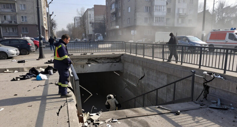 Russian Strikes Hit Kyiv Bridge And Subway Infrastructure, Killing One Person And Injuring At Least 10